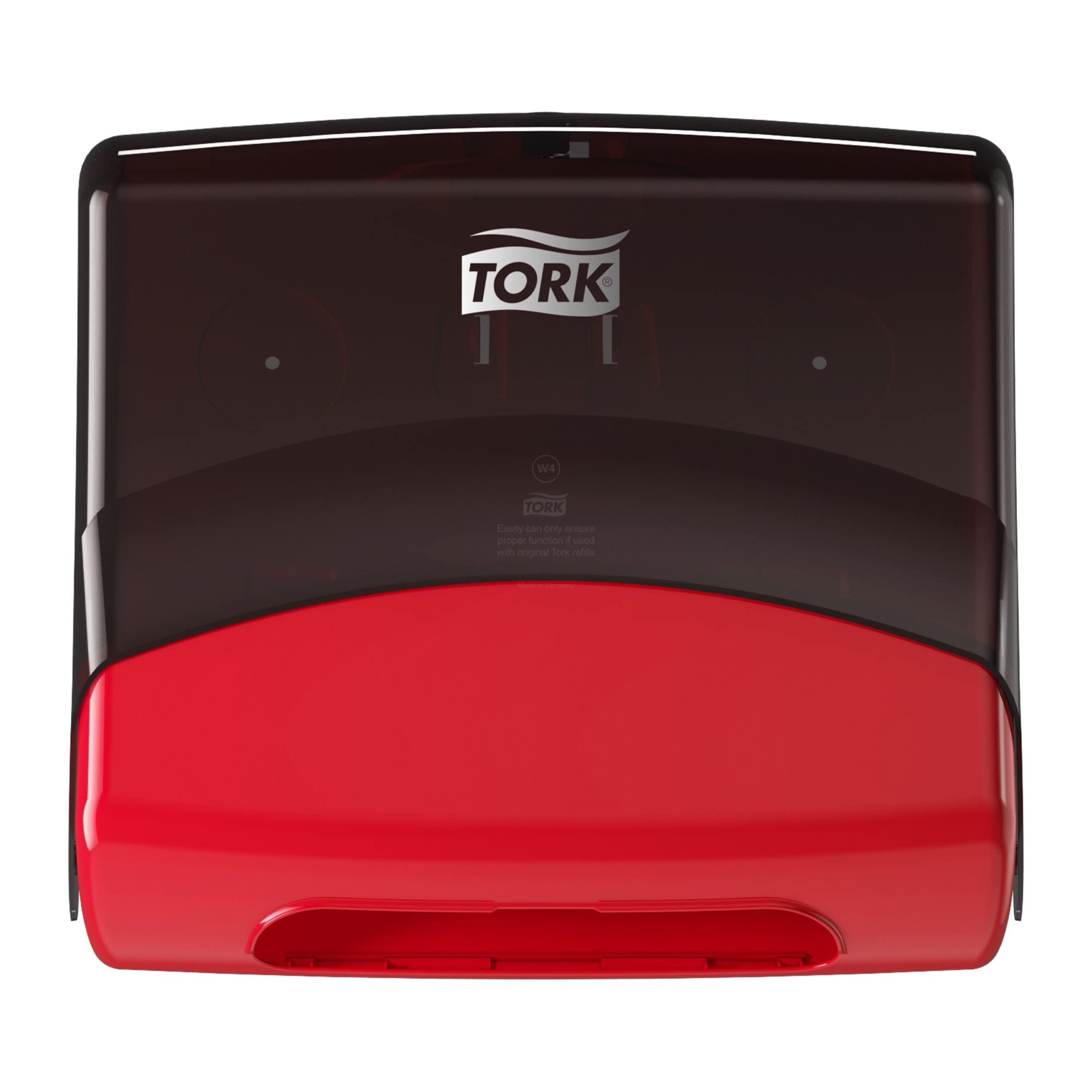 Tork W4 Folded Wiper Dispenser Red/Black, Wall-Mounted, 6540281