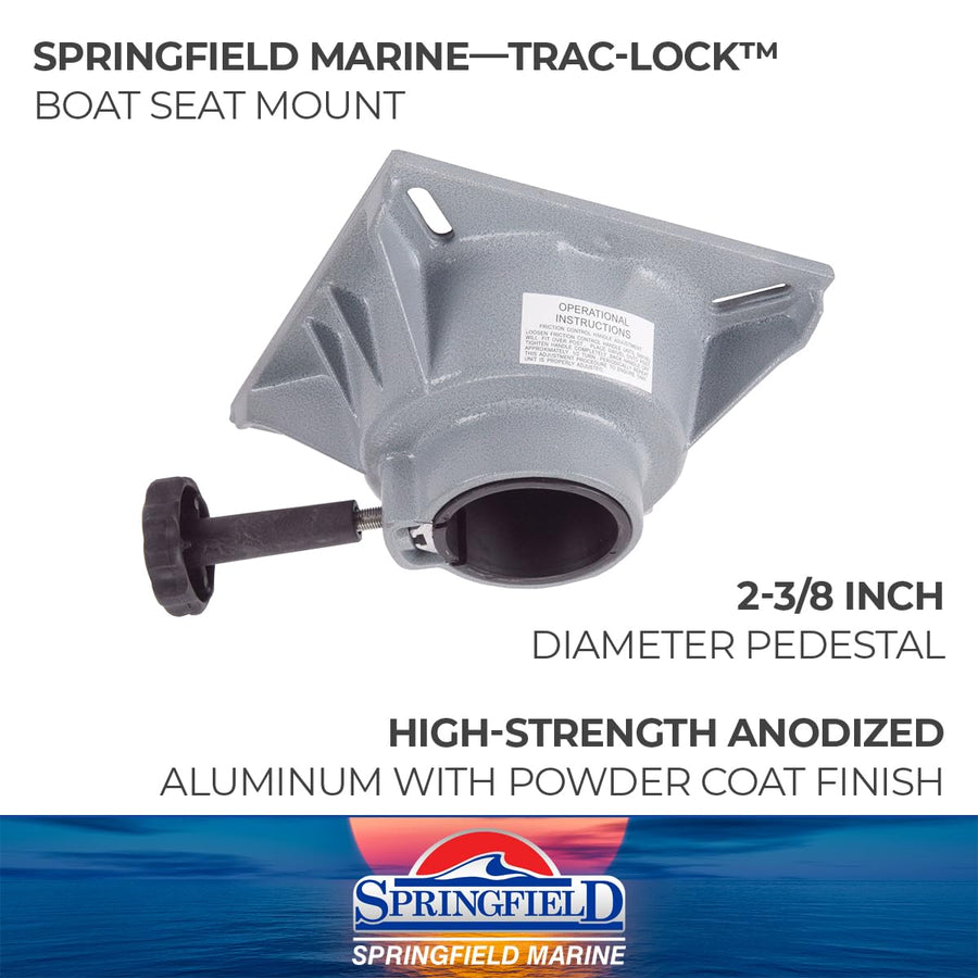 Trac-Lock Springfield 1100031-1 Pedestal Swivel - Non-Locking, 2-3/8", Each