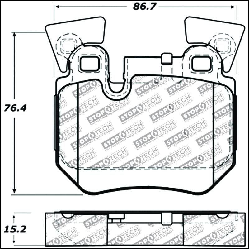 Sport Brake Pads StopTech 309.13720 with Shims and Hardware