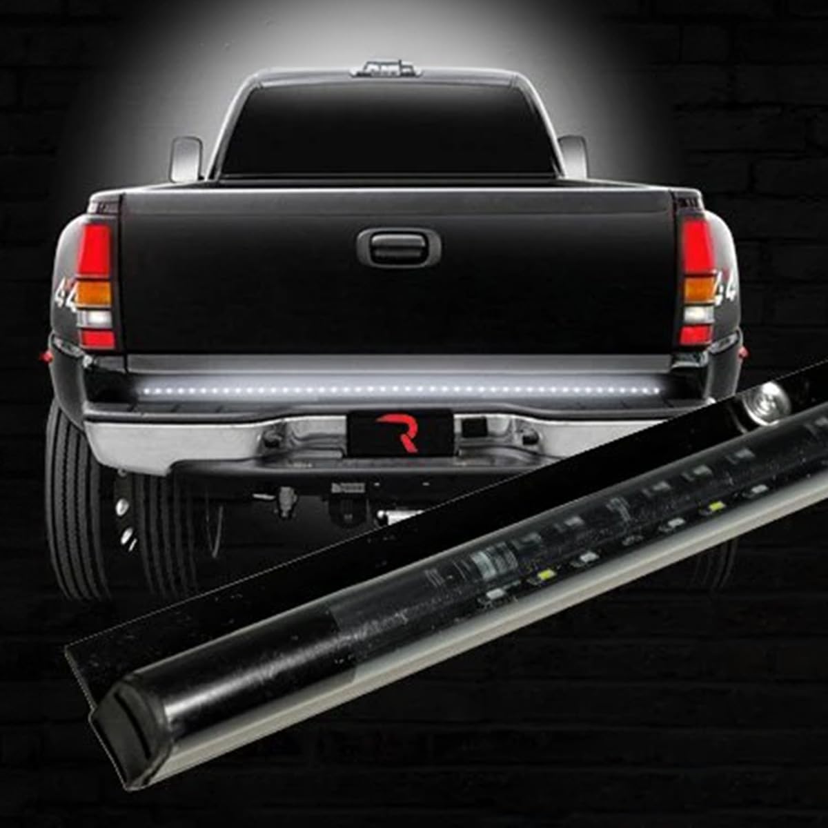 60″ White Lightning RECON Universal Fit LED Tailgate Light Bar (Red Running Lights, Brake Lights, Turn Signals, Hazard Lights & White Reverse/Backup Lights)