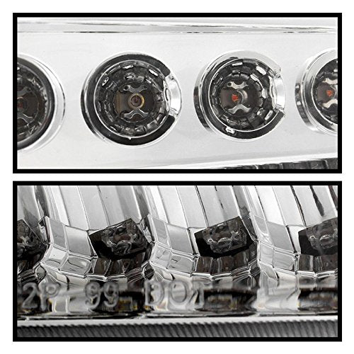 Headlight Xtune HD-JH-FF25099-SET-LED-C (Ford F250 F350 F450 Superduty Excursion 99-04 OEM Style s With Full LED Bumper Lights - Chrome)