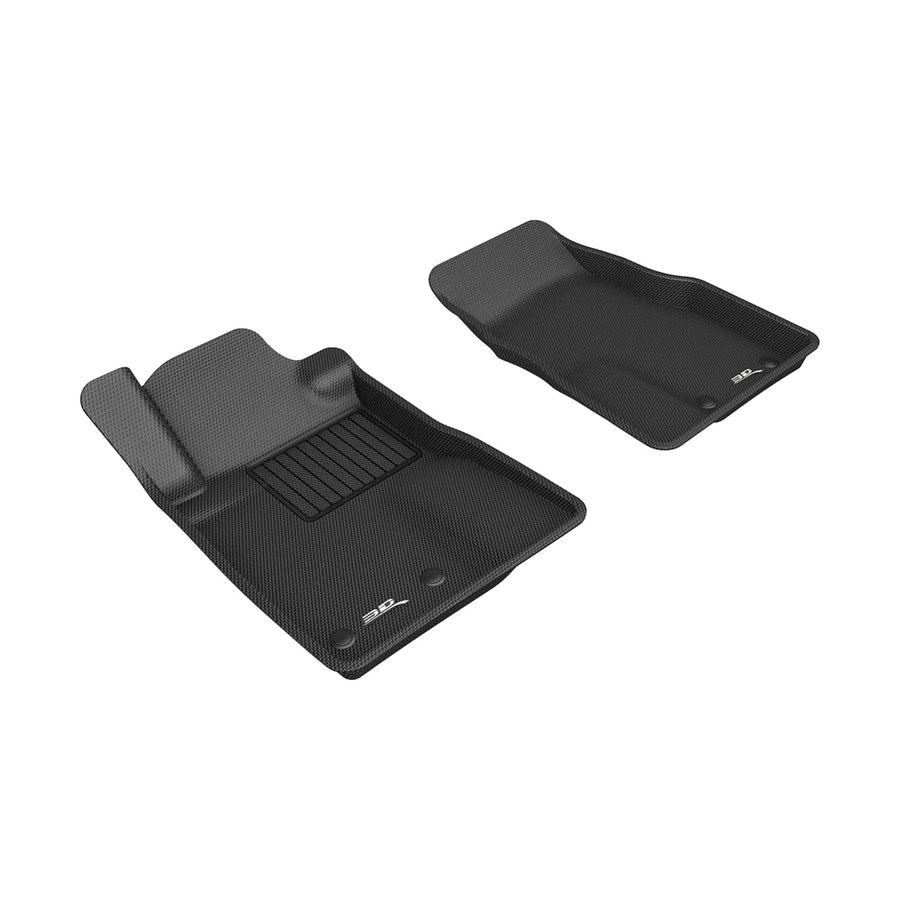 Kagu 3D MAXpider Custom Fit Floor Mat (Black) Compatible with Ford Mustang 2012-2014 - Front Row