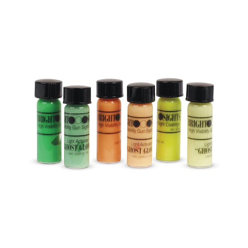 GLO-BRITE TRUGLO Hi-Visibility Paint Kit for Gun Sights, Adjustment Knobs | Adheres to Metal, Plastic, and Many Other Materials, 3 Gun Sight Coatings (Yellow, Orange and Green)
