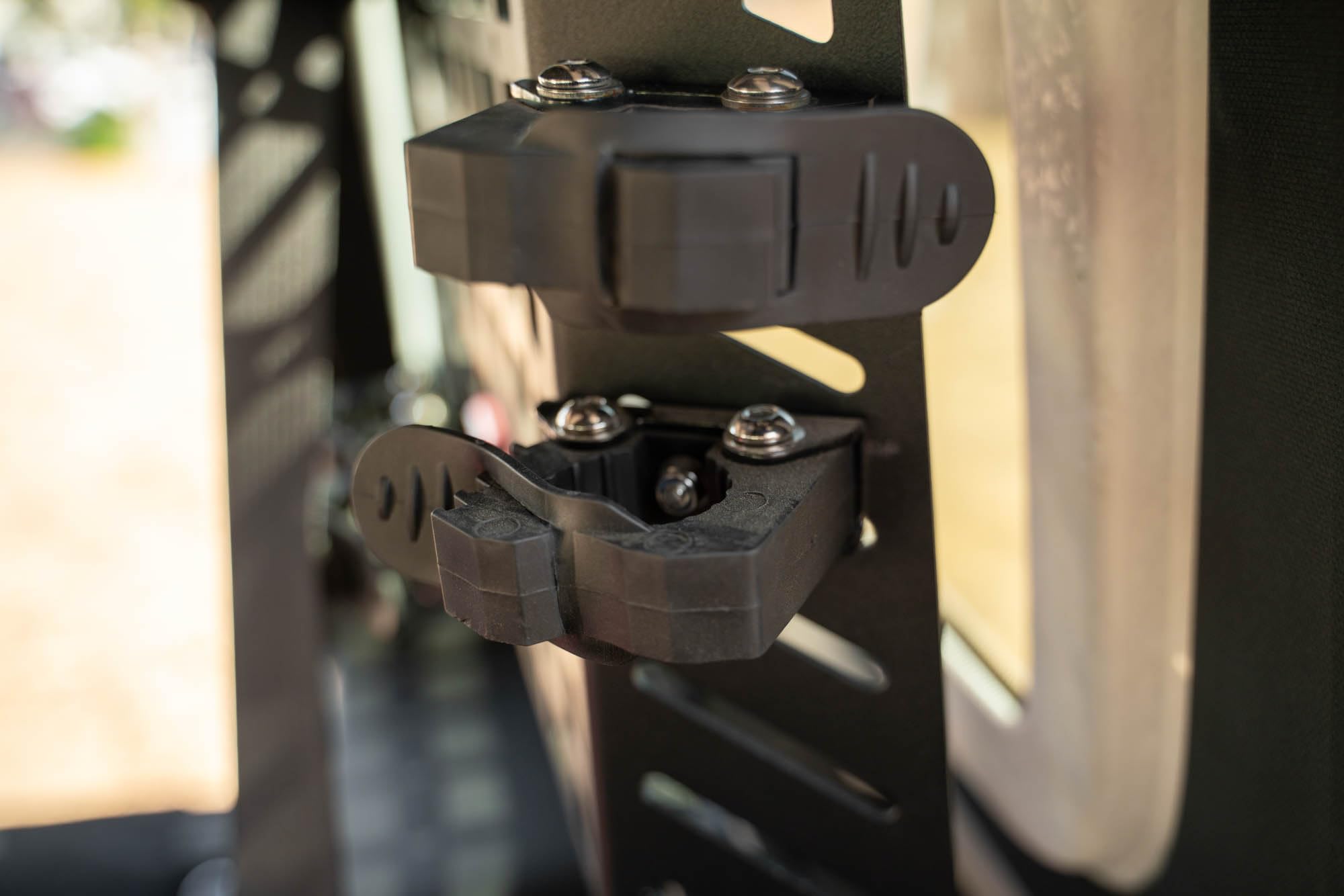 Offroad DV8 Universal Quick Release Tool Mounts | Secures a Variety of Tools & Equipment | Mounts to M6-M10 Sized Holes & Slots | Steel & Rubber Construction | Black Gloss Powder Coat | Sold as a Pair