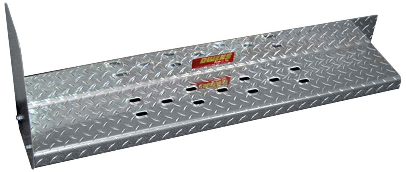 Owens Products Owens Commercial Cab Length Running Boards Diamond w/Stone Guard And Star Burst 82024G