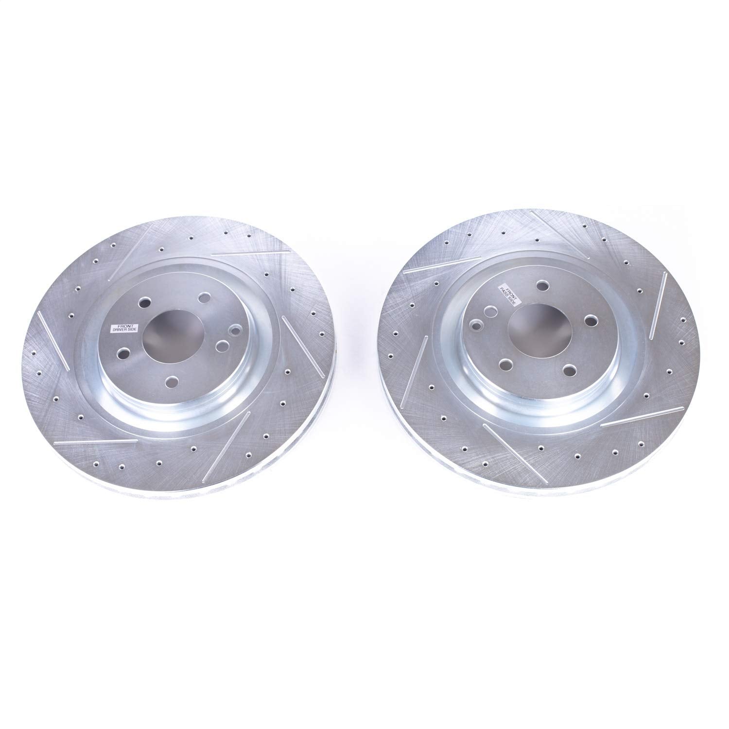 Power Stop Drilled and Slotted EBR1630XPR Front Brake Rotor Pair For Mercedes-Benz CLK500 2003-2006 [Model Specific]