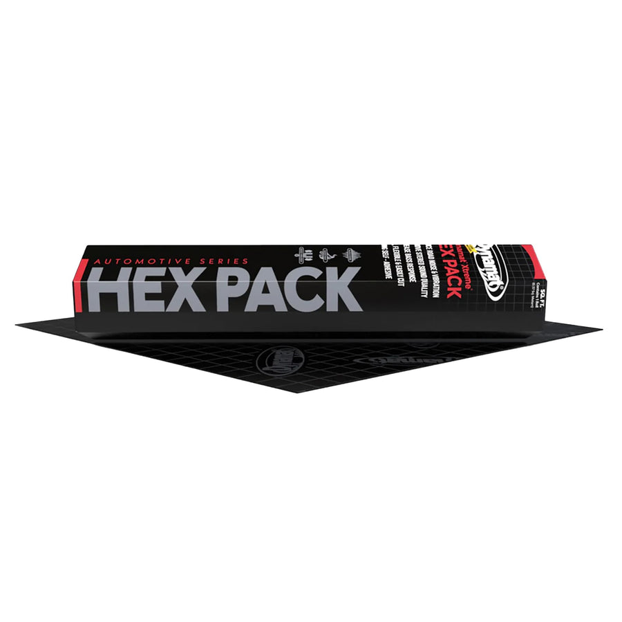 Dynamat Xtreme Sound Deadening Car Insulation Hex Pack Single Sheet 10425 – Noise Dampening for Floor, Doors, Hood or Trunk – Easy Self Adhesive Install – Made in USA – 1 Sheet 18”x32”, 4 sq ft
