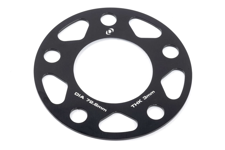 Dinan Wheel Spacers D210-2033 5x120 Bolt Circle - 76.2mm Center Bore - 3mm Thick - Pair