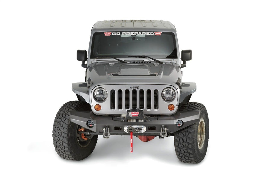 Elite Series WARN 101420 Full-Width Front Bumper for Jeep JK Wrangler, Without Grille Guard Tube