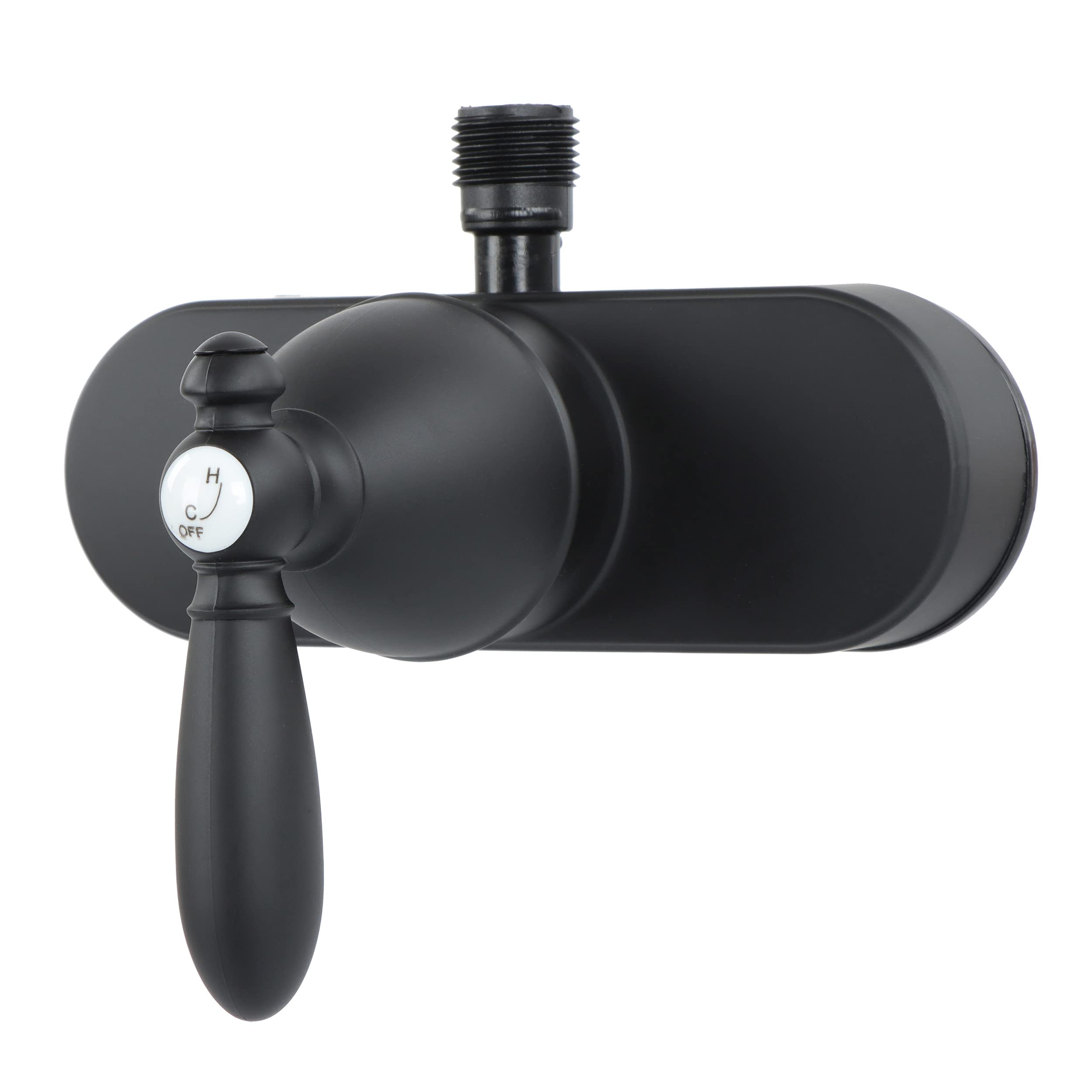 Empire Faucets 4" Single Lever Shower Valve U-YSL53BMTLVR-E with Decorative Lever Handle & Vacuum Breaker - Black Matte