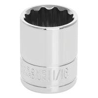 W38522 Performance Tool 3/8-Inch Drive 12-Point Socket, 11/16