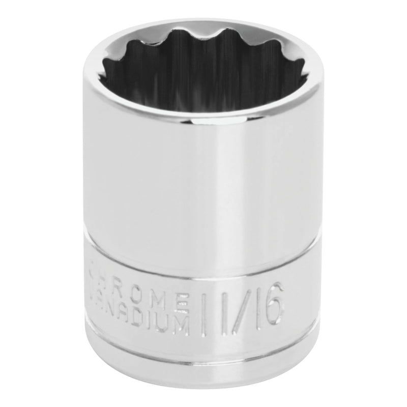 W38522 Performance Tool 3/8-Inch Drive 12-Point Socket, 11/16
