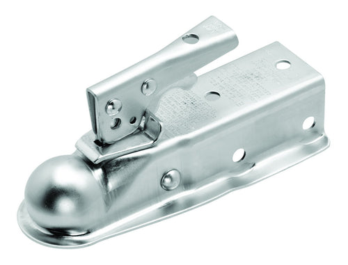 Fulton Coupler Straight Channel, Ball Size 1-7/8-Inch, 2-Inch Tongue Mount Width, Zinc Finish, Rating 2000-Pound