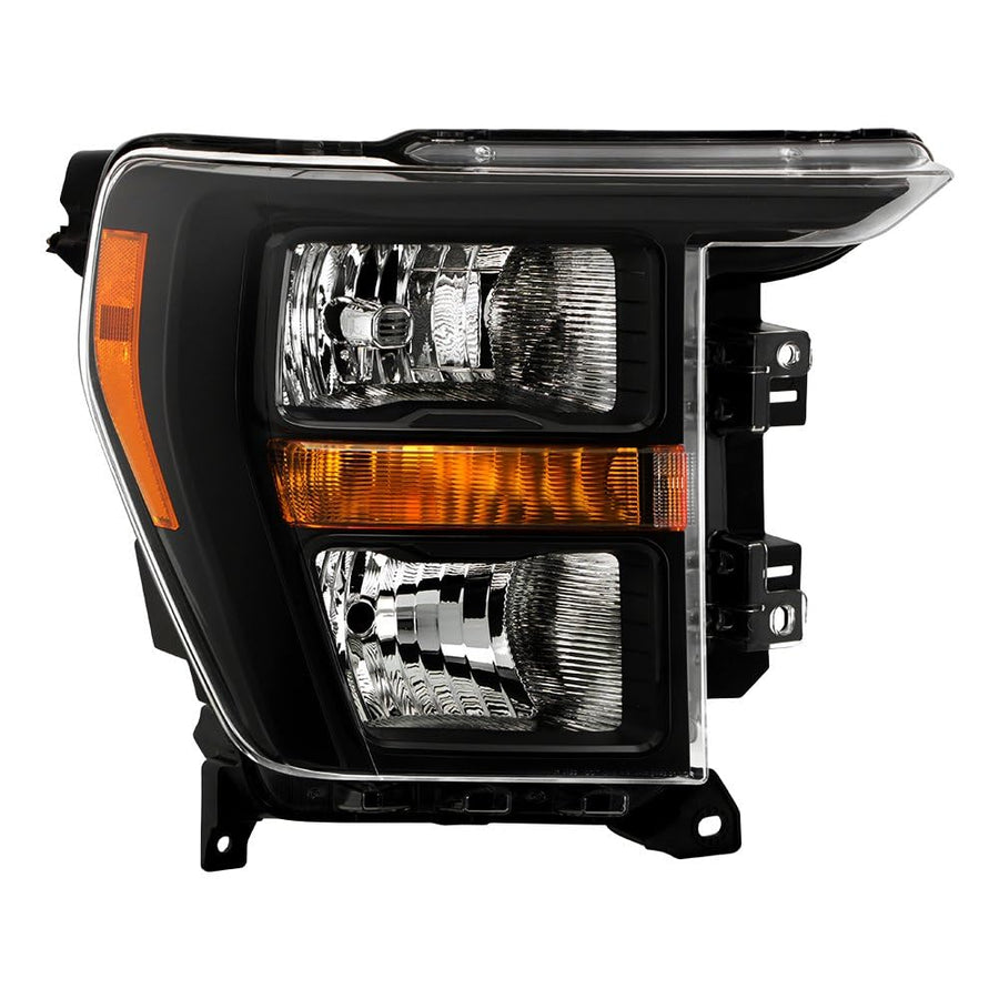 Ford F150 Spyder (POE) 23-24 (Fit 21-22) Halogen Headlight - Low Beam-H11(Included) ; High Beam-HB3(Included) ; Signal-WY21W(Not Included) - OE Black Right OE#ML34-13D154-BA