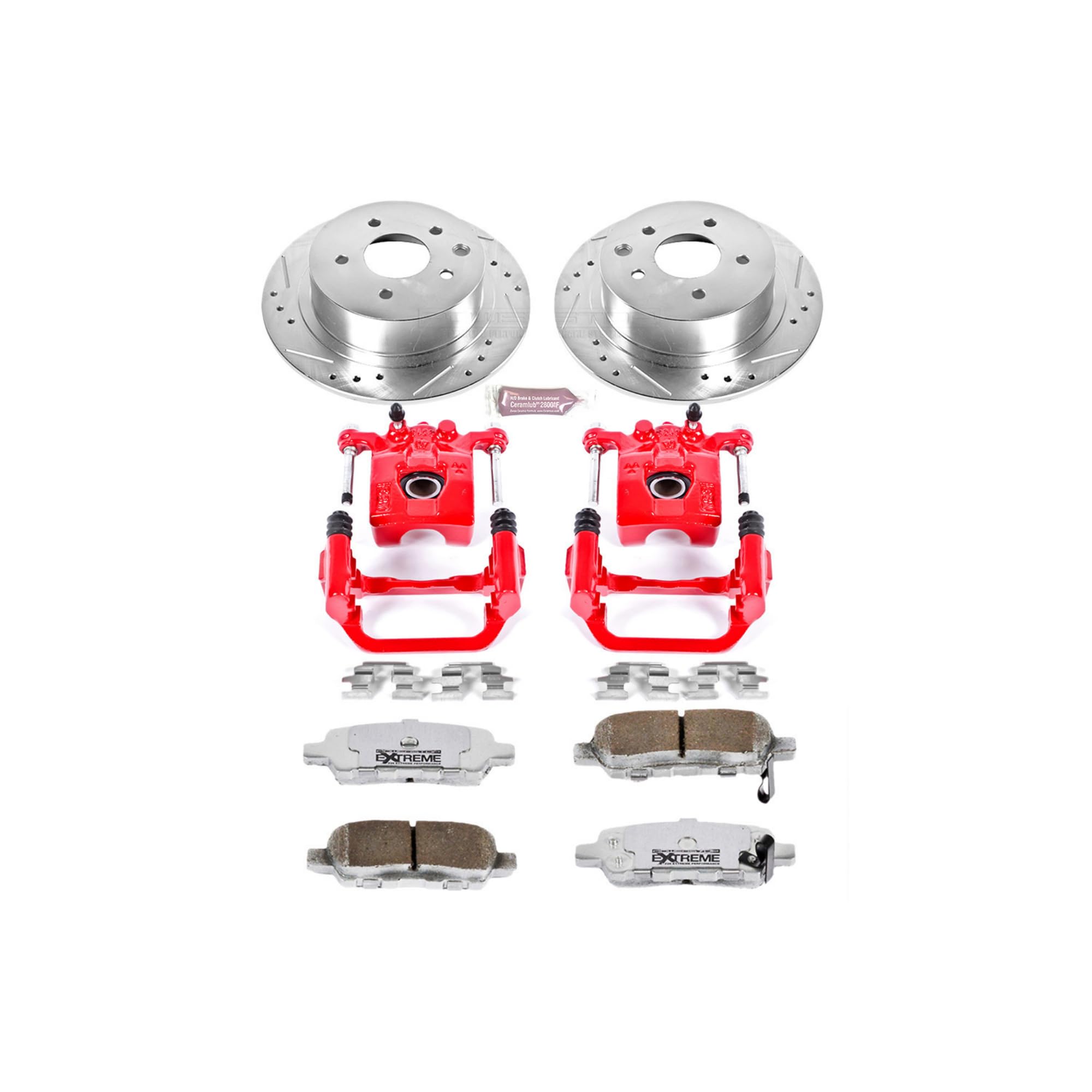 Power Stop Rear KC098-26 Z26 Street Warrior Brake Kit For Nissan Altima 2002-2006 | Nissan Maxima 2004-2006 [Vehicle Specific]