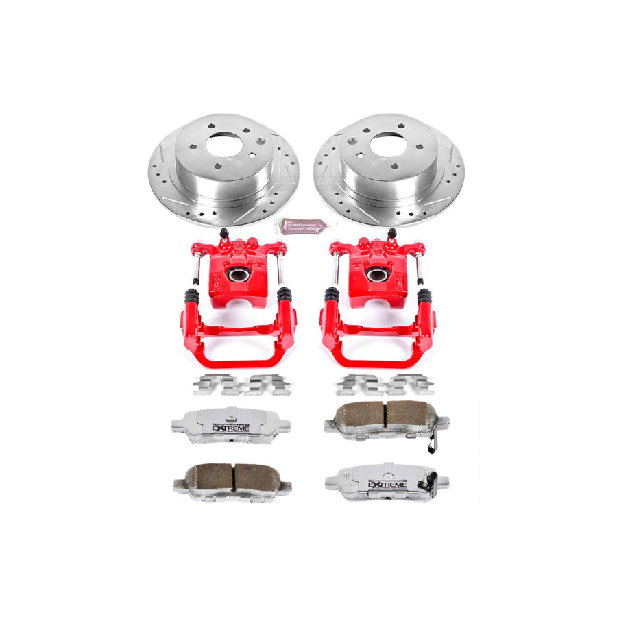 Power Stop Rear KC098-26 Z26 Street Warrior Brake Kit For Nissan Altima 2002-2006 | Nissan Maxima 2004-2006 [Vehicle Specific]