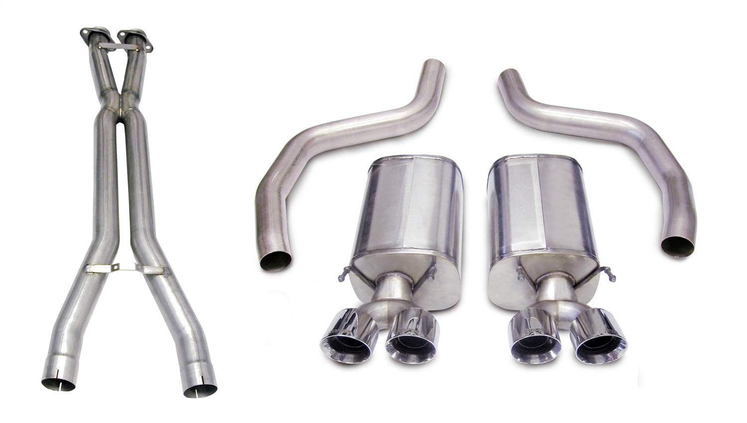 Cat-Back 3.0 IN Twin 4.0 IN Tips (14164CB1) Sport Sound Level | 2006-2011 Corvette C6 Z06 ZR1 Polished