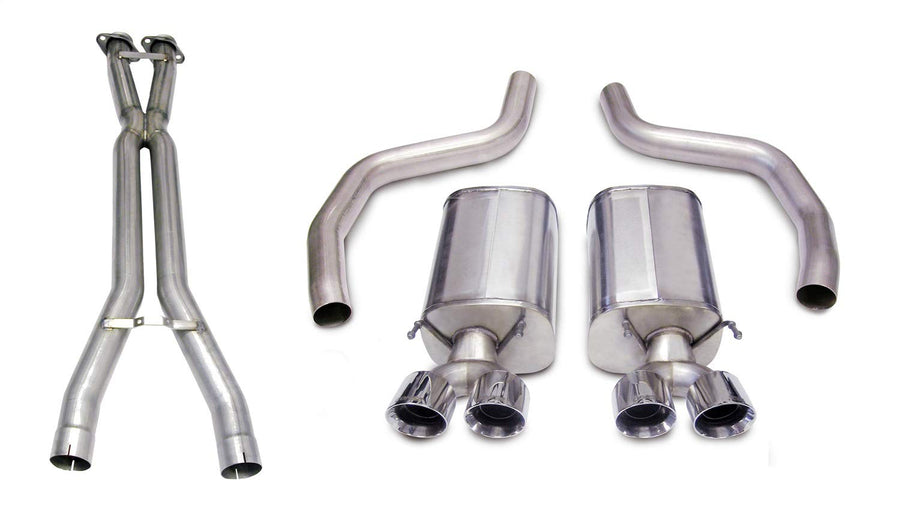 Cat-Back 3.0 IN Twin 4.0 IN Tips (14164CB1) Sport Sound Level | 2006-2011 Corvette C6 Z06 ZR1 Polished
