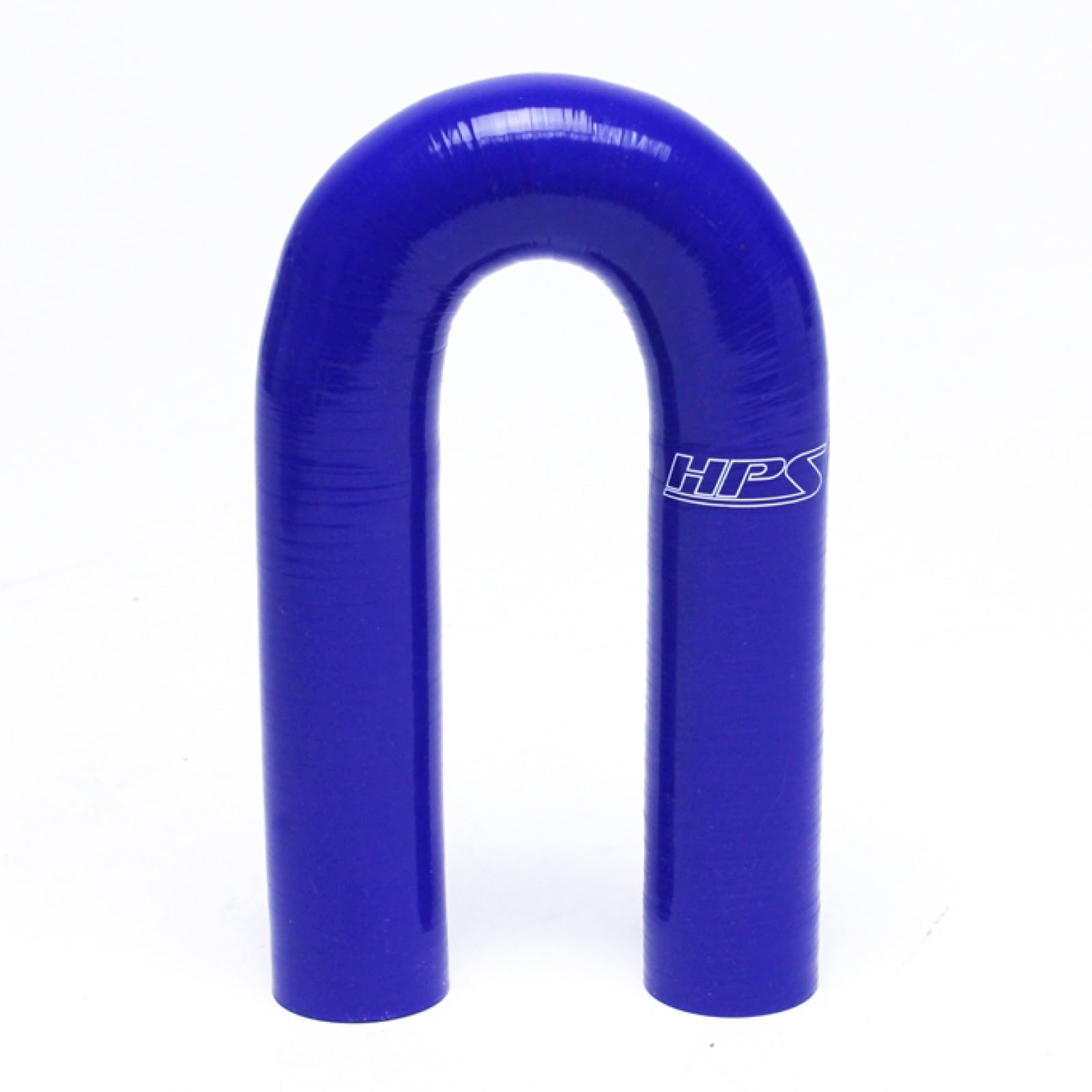 HPS Performance Silicone HTSEC180-138-BLUE High Temperature 4-Ply Reinforced 180 Degree U Bend Elbow Coupler Hose, 60 psi Maximum Pressure, 1-3/8" ID, Blue