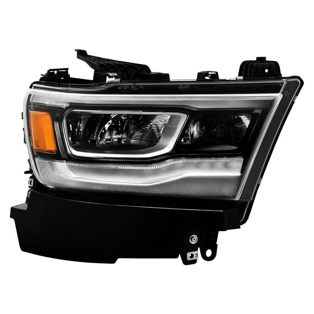 Dodge Ram 1500 19-22 Spyder (POE) Full LED w/DRL Chrome Bezel Headlight - OE Right