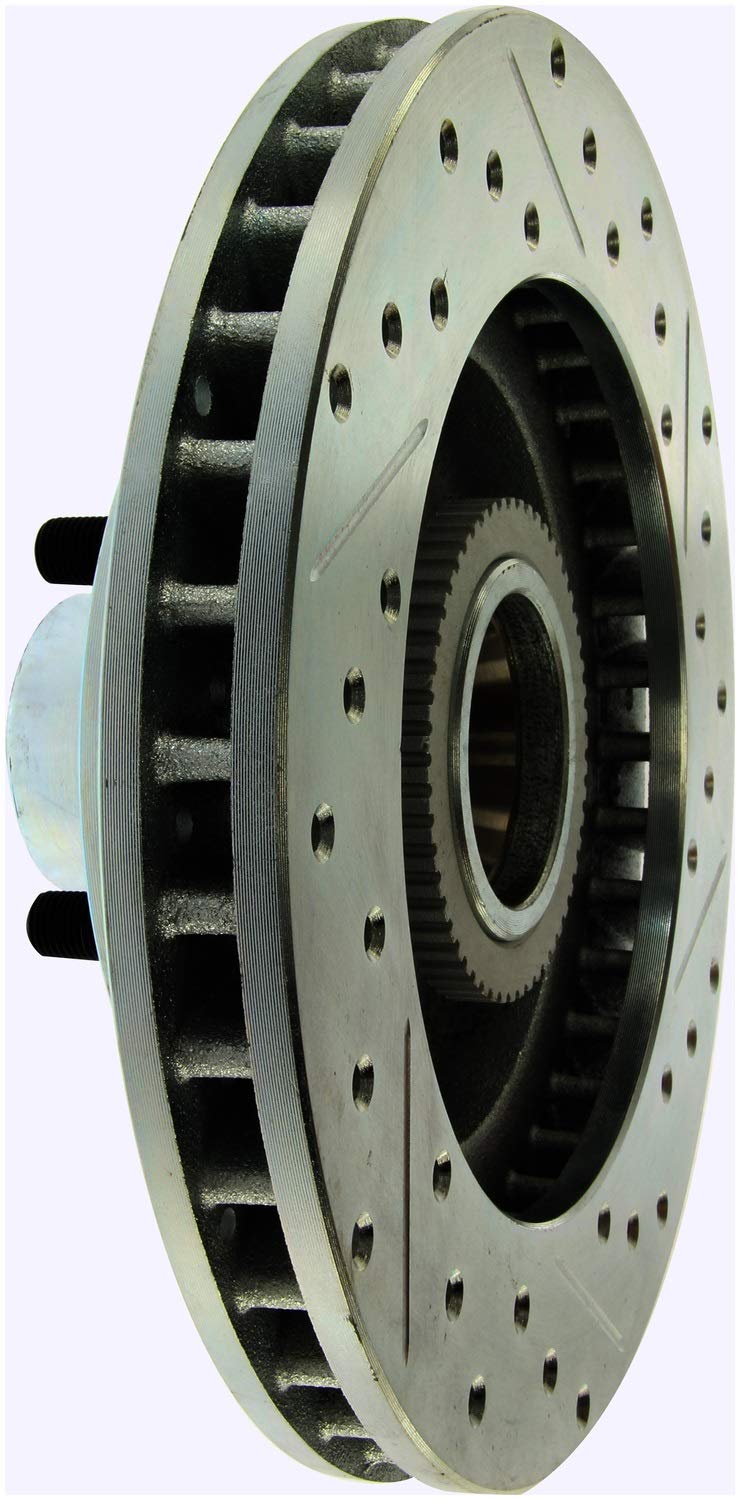 StopTech 227.66025R Brake Rotor Select Sport Drilled and Slotted; Front Right