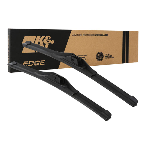 Wiper Blades K&N EDGE: All Weather Performance, Superior Windshield Contact, Streak-Free Wipe Technology: 20" + 18" (Pack of 2)