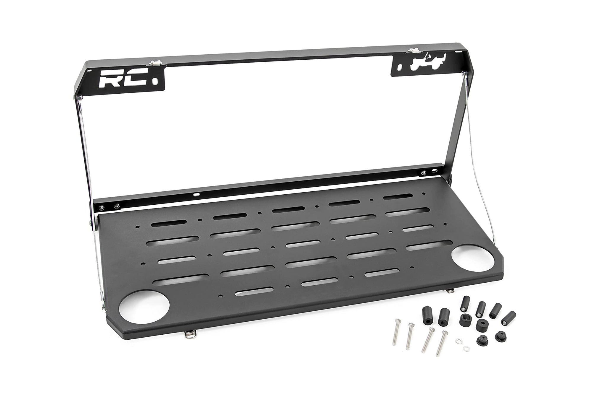 Folding Rear Tailgate Table Rough Country for Jeep Wrangler JL/Unlimited (2018-2024)