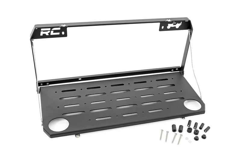 Folding Rear Tailgate Table Rough Country for Jeep Wrangler JL/Unlimited (2018-2024)
