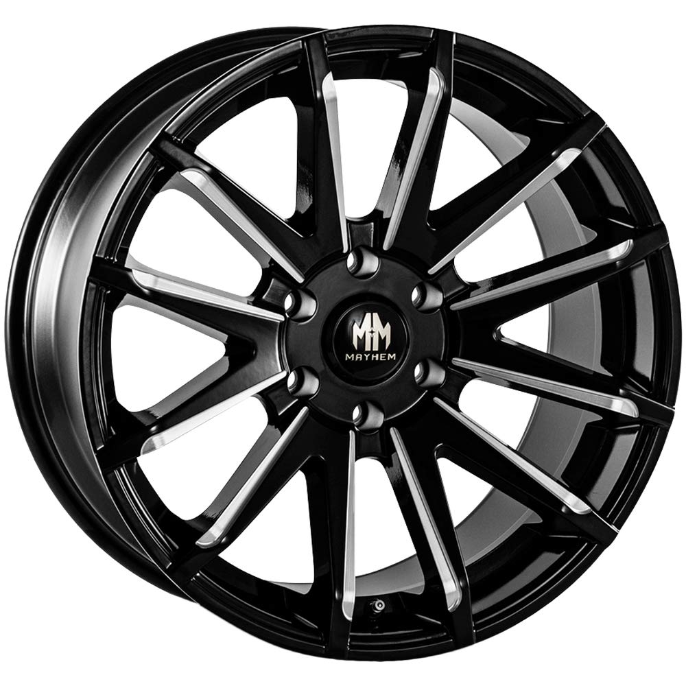 Crossfire 8109 Mayhem 8109-2936BM10 Gloss Black Milled 20X9.5 6-135 10mm 87.1mm