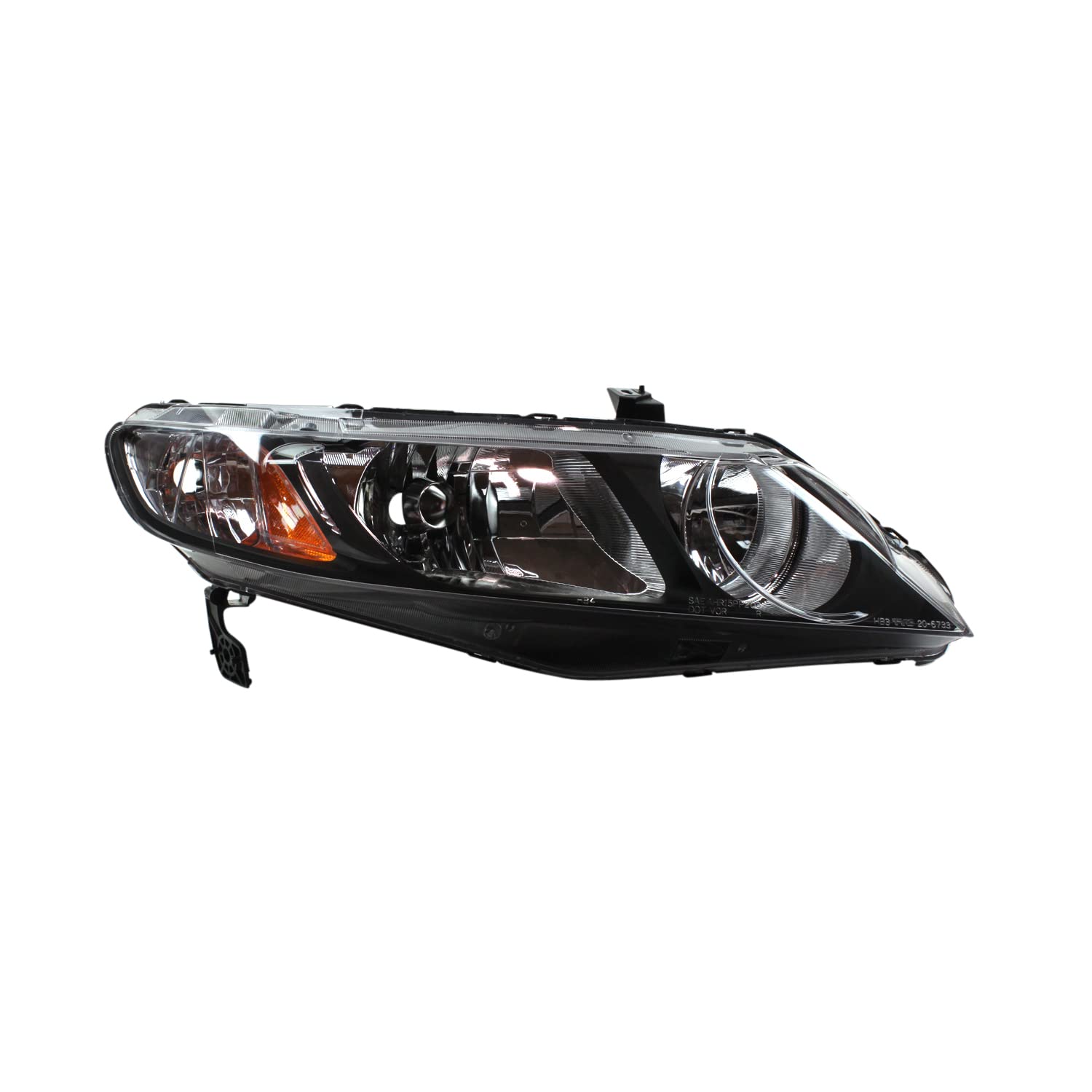 Right TYC Headlight Assembly Compatible with 2006-2011 Honda Civic