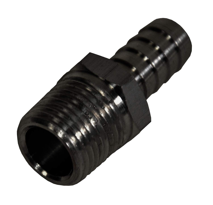 1/2" NPT Male Derale x 1/2" Straight Hose Barb Fitting
