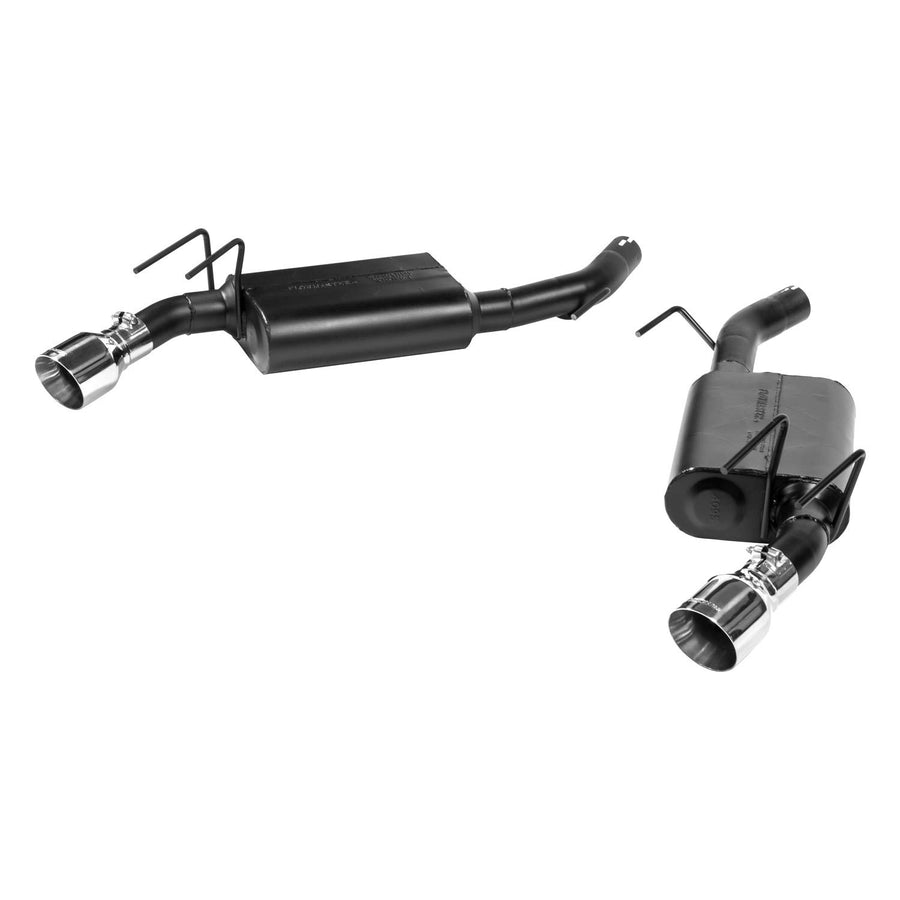 American Thunder Flowmaster 817483 Axle-Back Exhaust Kit 2.5 Inch 409 Stainless Steel 40 Series Classic Mufflers 4 Inch 304 Stainless Steel Tips Compatible with 2010-2015 Chevy Camaro 3.6L V6