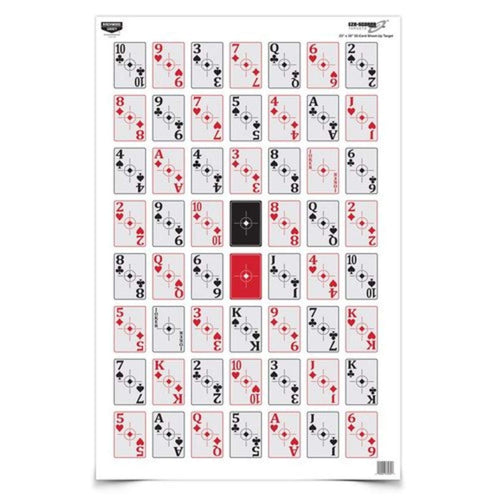 Eze-Scorer Birchwood Casey 52-Card Shoot-Up Paper Target (Per 5), 23 x 35-Inch