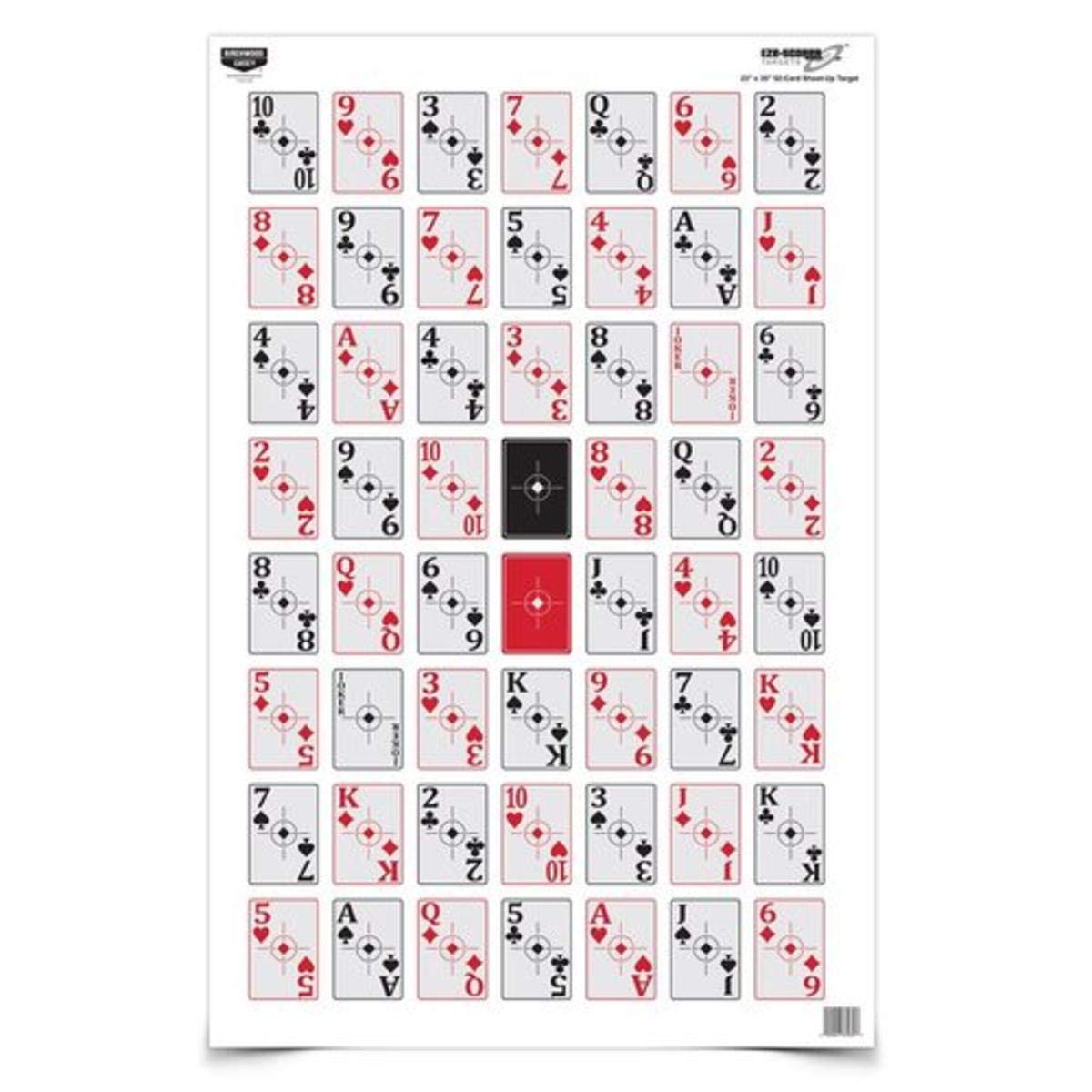 Eze-Scorer Birchwood Casey 52-Card Shoot-Up Paper Target (Per 5), 23 x 35-Inch