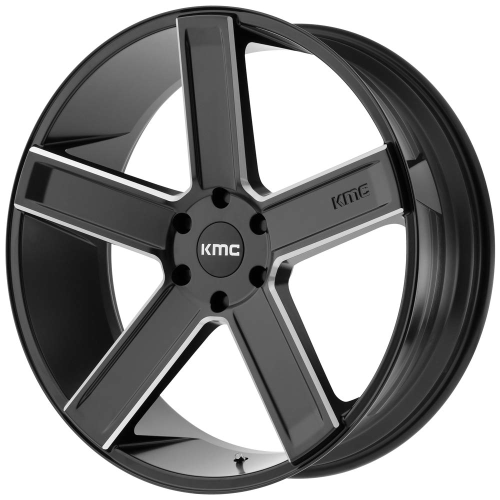 KMC 24X9.5 KM702 6X5.5 S-BLK MILL 15MM - KM70224968915