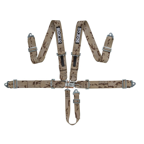 Sparco Harness S04806SFIVDM 5 PT Latch-N-Green Military