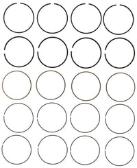 Engine Mahle Piston Ring Set 42101CP, Shallow Groove