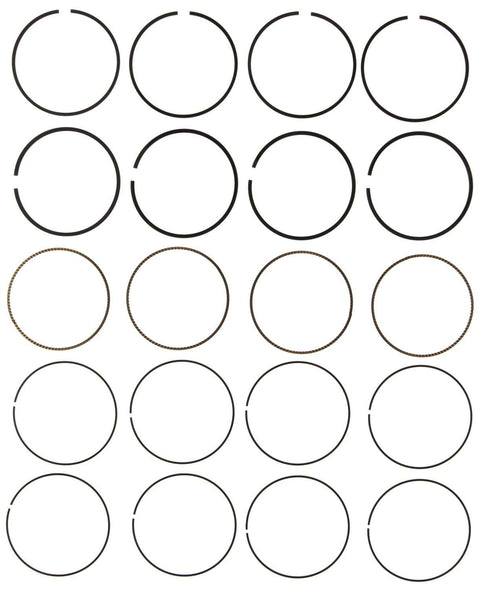 Engine Mahle Piston Ring Set 42101CP, Shallow Groove