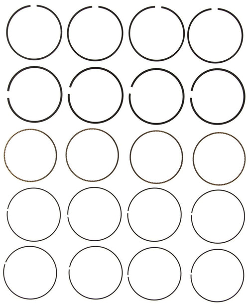 Engine Mahle Piston Ring Set 42101CP, Shallow Groove