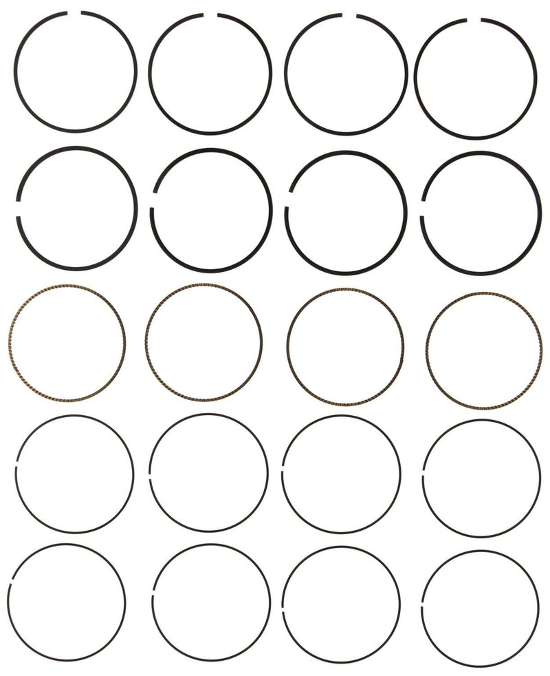 Engine Mahle Piston Ring Set 42101CP, Shallow Groove