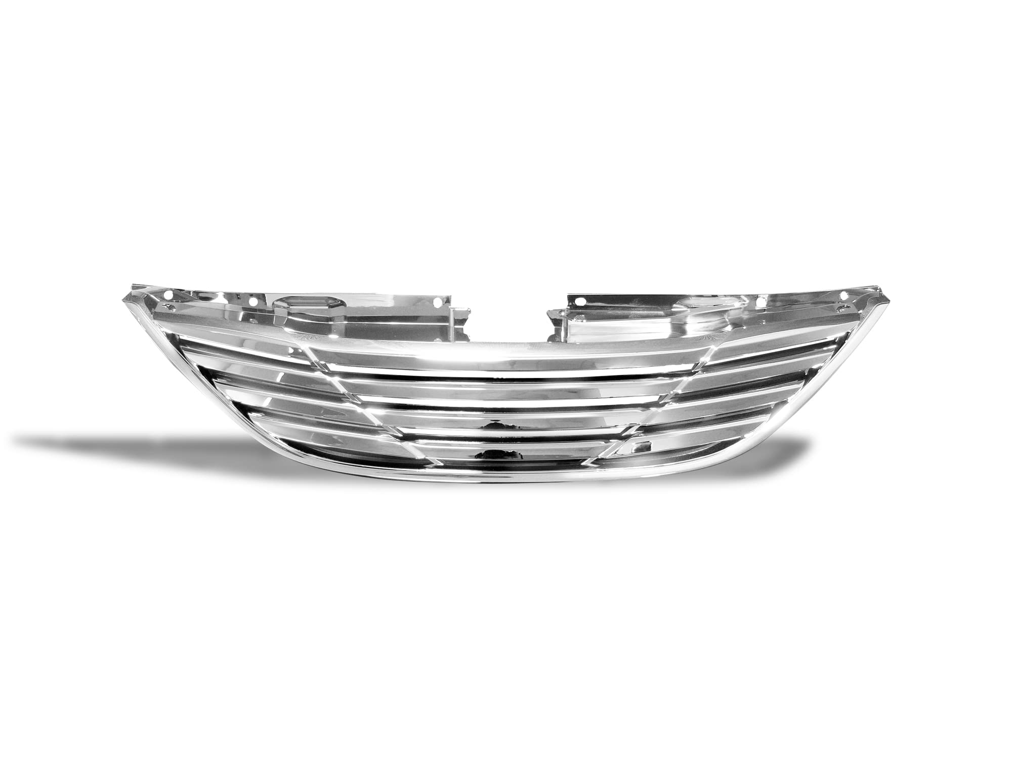 Horizontal Front Hood Grille Armordillo USA 7149250 - Chrome Fits 2010-2014 Hyundai Sonata