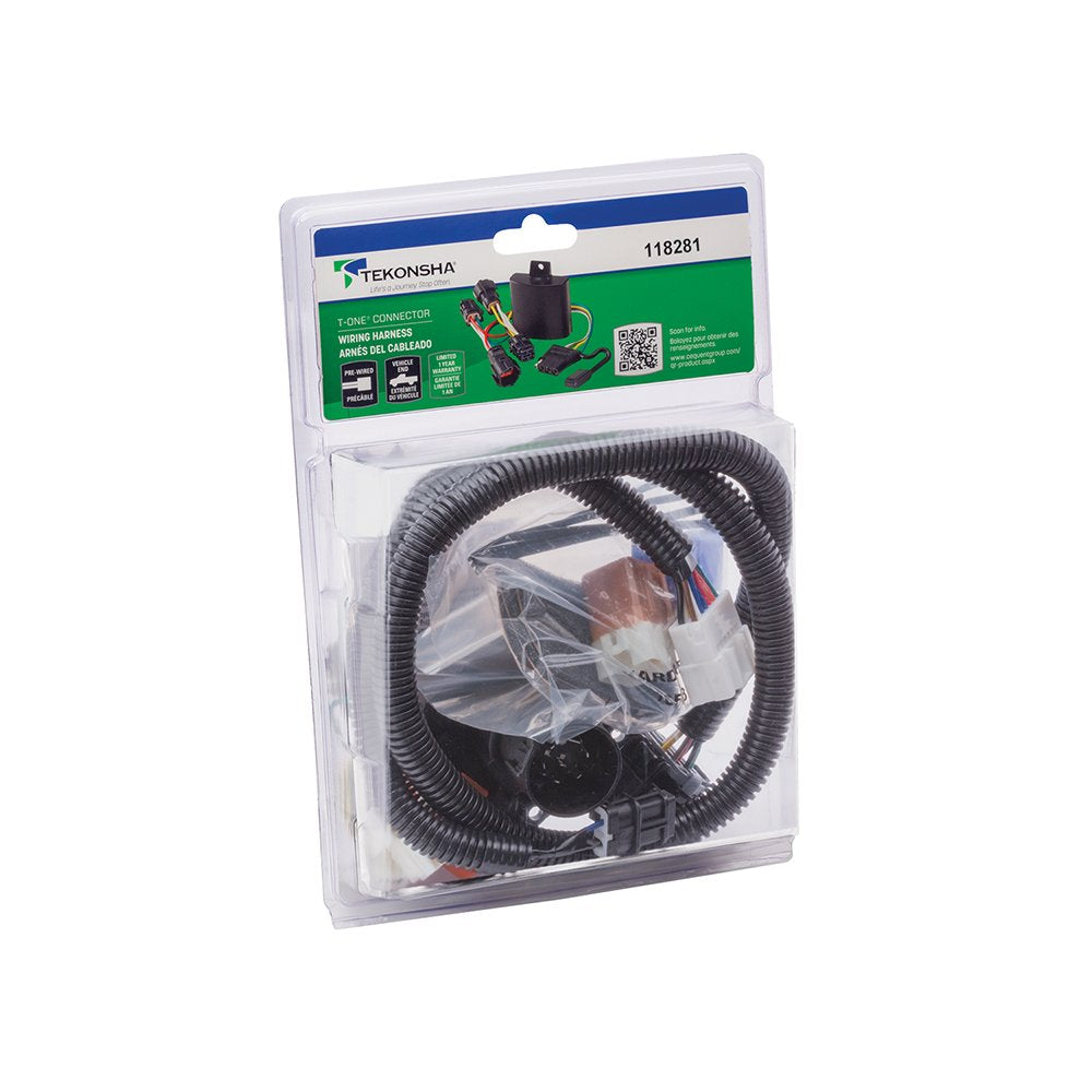 Tekonsha 118281 Tow Harness, 7-Way, Compatible with 2005-2022 Nissan Frontier, 2005-2012 Nissan Pathfinder, 2005-2015 Nissan Xterra, 2009-2012 Suzuki Equator