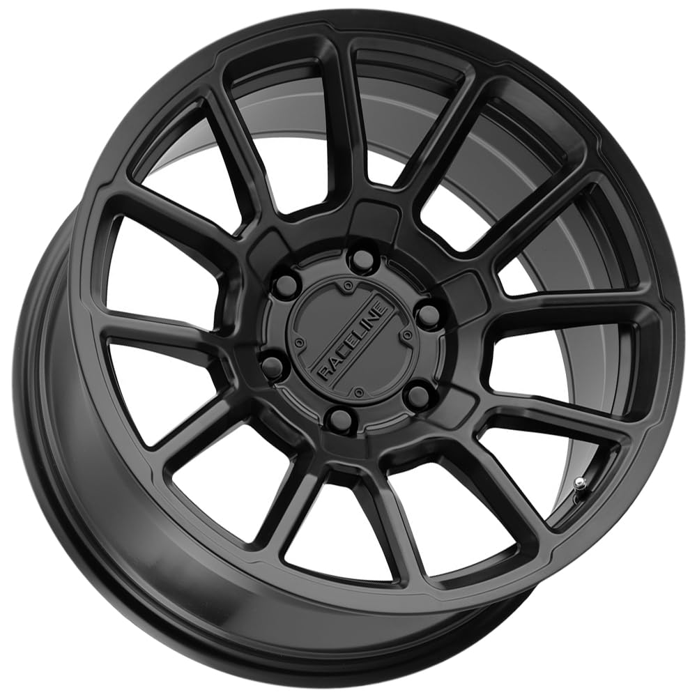 950B Raceline Wheels GAUGE Satin Black Wheel (17 x 8.5 inches /6 x 120 mm, 18 mm Offset)