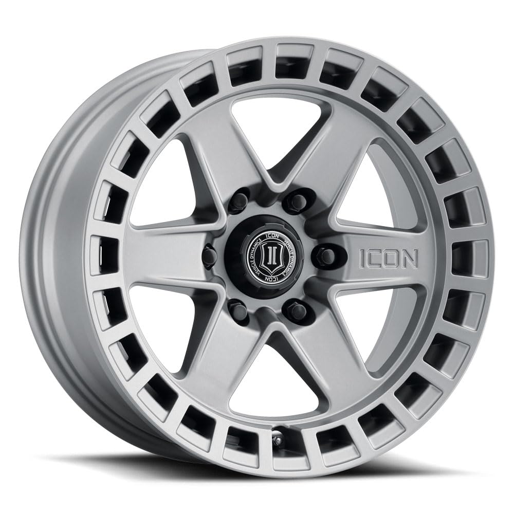Raider ICON Alloys, Titanium, 17 x 8.5/6 x 120, 0mm Offset, 4.75" BS, 3417859447TT