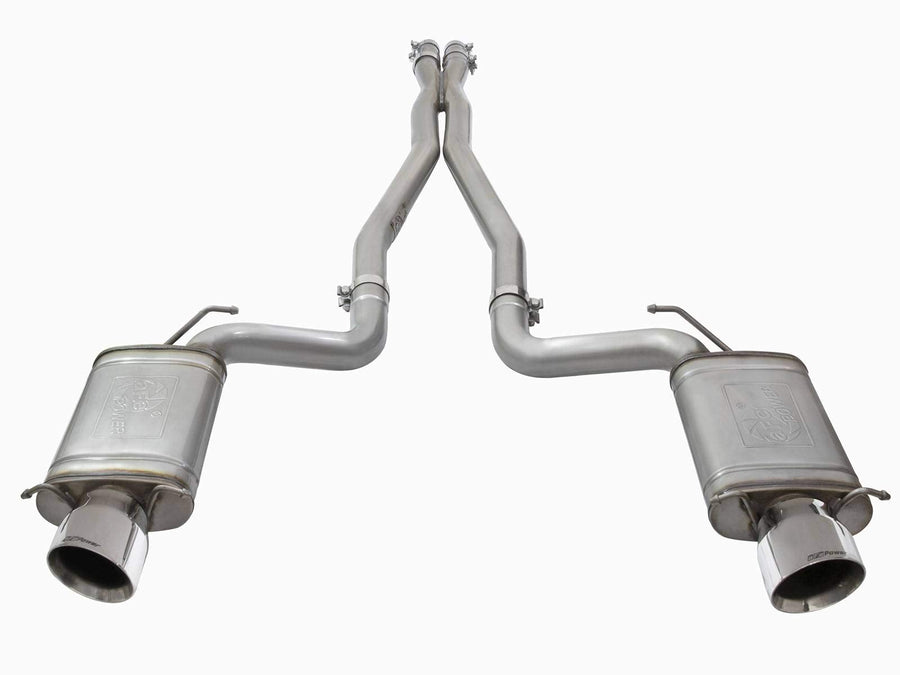 Mach Force-Xp aFe Power Exhaust System (3", Cat-Back, Stainless Steel, Cadillac CTS-V Performance), (Non-Carb Compliant)