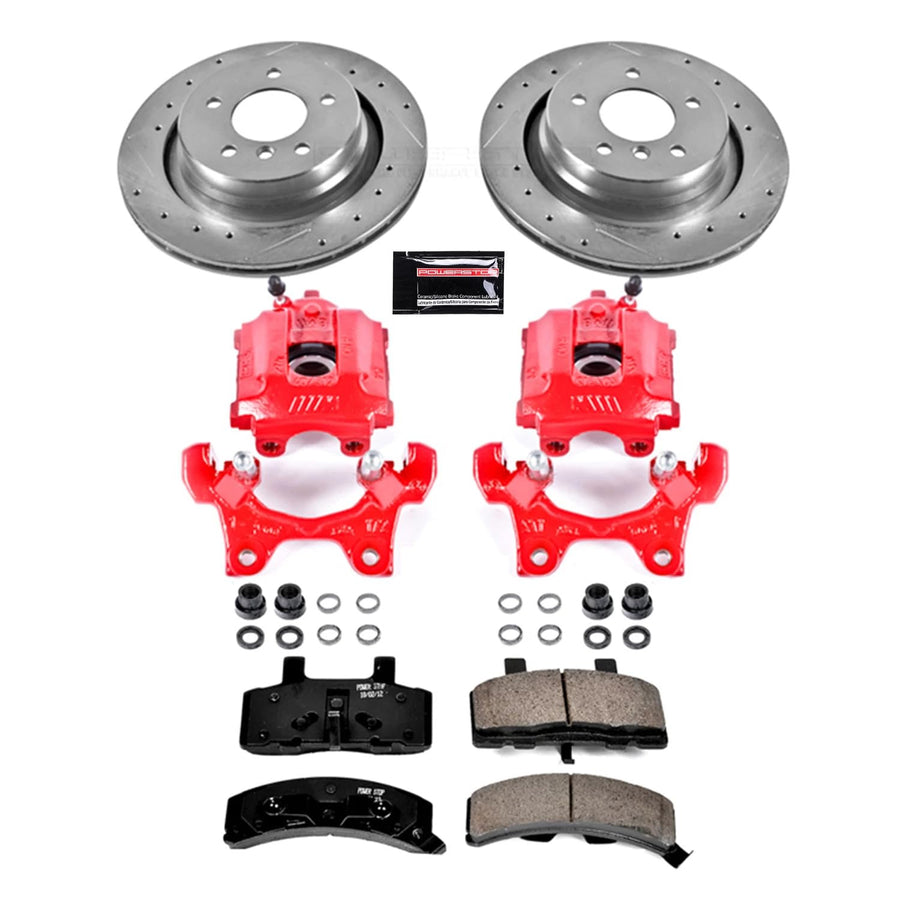 1-Click Performance Brake Kit Power Stop KC581 with Caliper For BMW M3 1995-1999 [Model Specific]