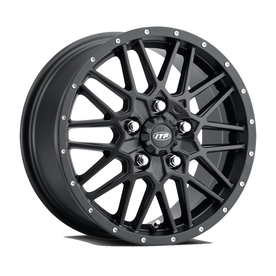 Hurricane Wheels Itp 1522762724B - 15x7-6+1 Offset - 5/4.5 - Matte Black