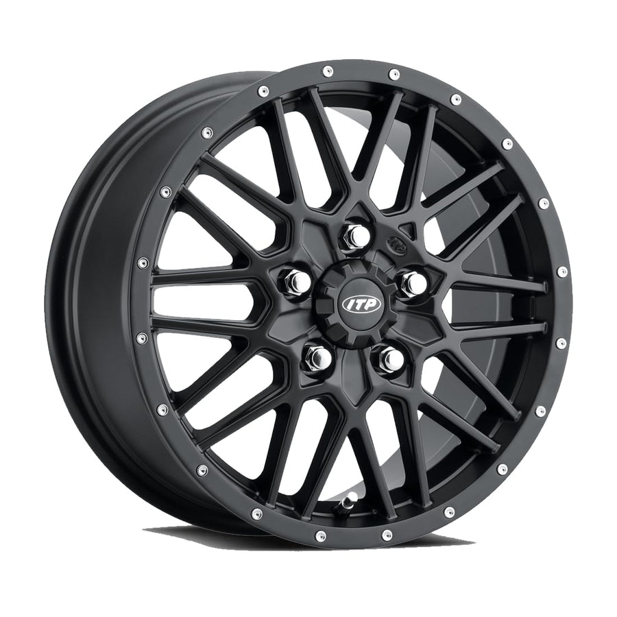 Hurricane Wheels Itp 1522762724B - 15x7-6+1 Offset - 5/4.5 - Matte Black