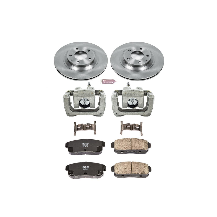 Power Stop KCOE3146 1-Click OE Replacement Brake Kit with Calipers For Mazda RX-8 2004-2011 Autospecialty
