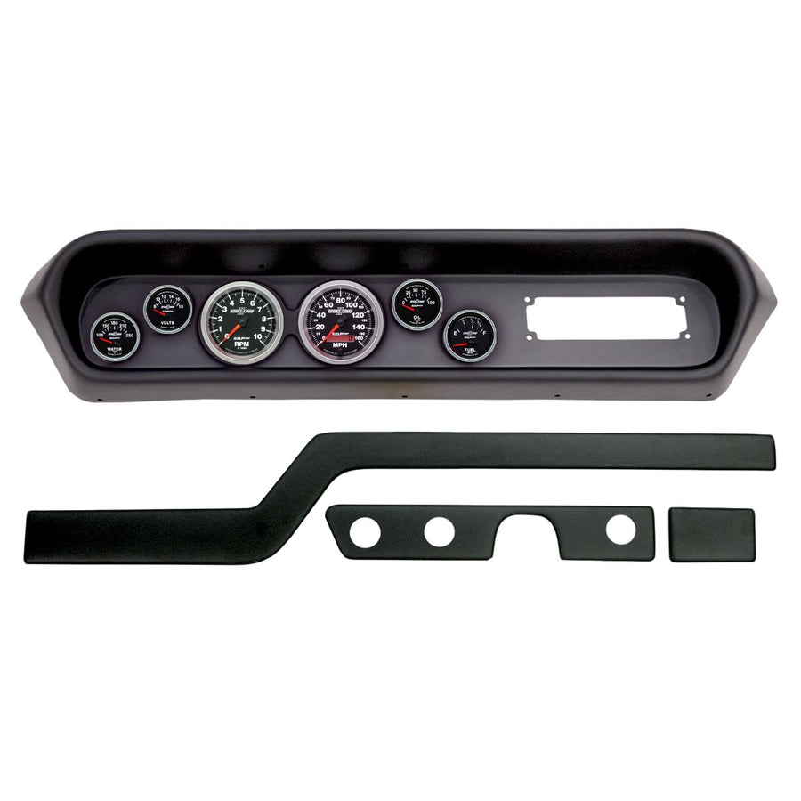 AutoMeter Dash Kit Direct Fit, (3 3/8" X2, 2 1/16" X4), Pontiac GTO/Lemans 64-65, Sport-Comp Ii (2108-12)